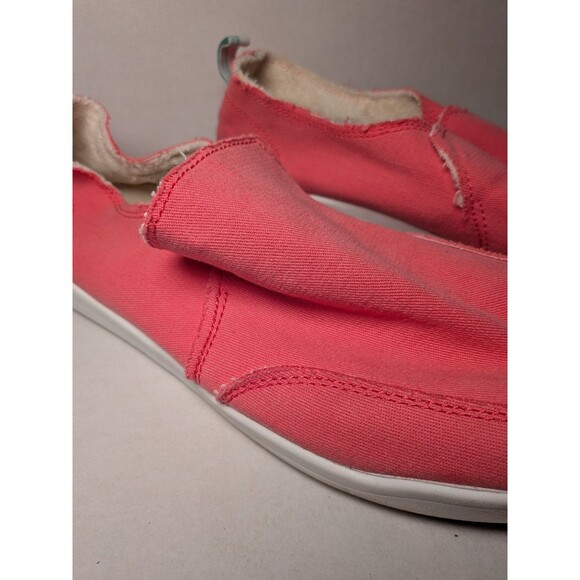 Vionic Beach Canvas Slip-On Sneakers Malibu Womens Sz 11 Coral Pink Comfort Shoe - Picture 4 of 15